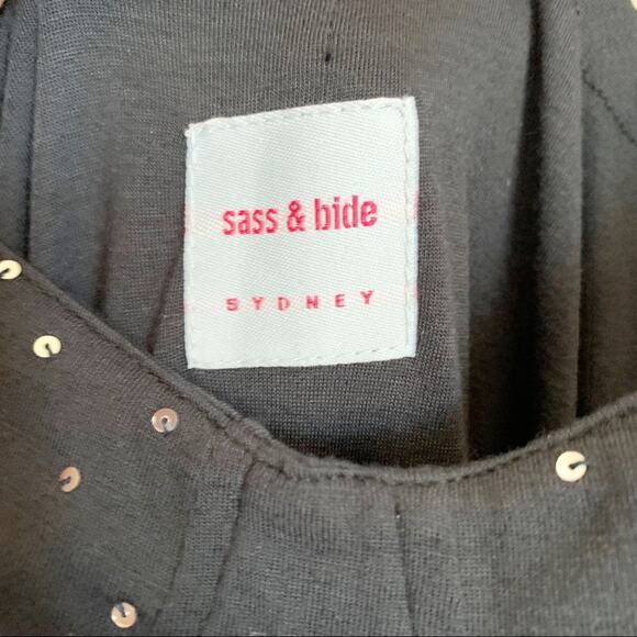 Sass & Bide It's Officially OK Beaded Mini Dress 2 Blue - Picture 7 of 8